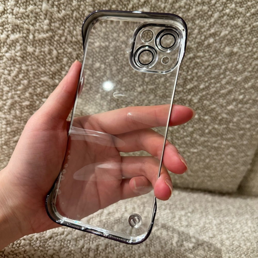 CLOSET SALE Transparent Ultra Thin Frameless Case for iPhone 15
